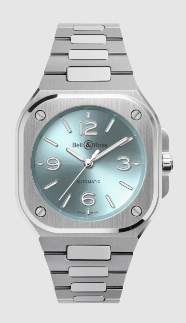 Review Bell and Ross BR 05 Replica Watch BR-05 36 MM ICE BLUE STEEL BR05A-S-BU-ST/SST
